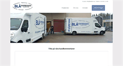 Desktop Screenshot of blaflytt.se